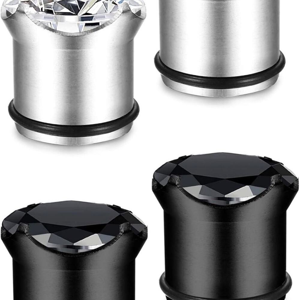 ❗NWT-Beautiful BLING STONE 2 PC GUAGES SET SIZE 1/2 INCH (12MM)❗
